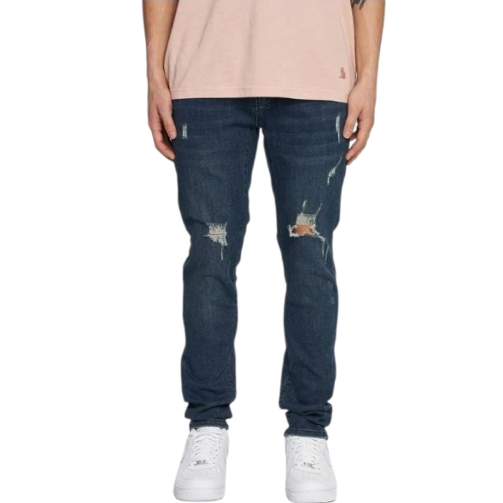 Kuwalla Jeans K5 Destroyed Skinny Dark Blue Size 30